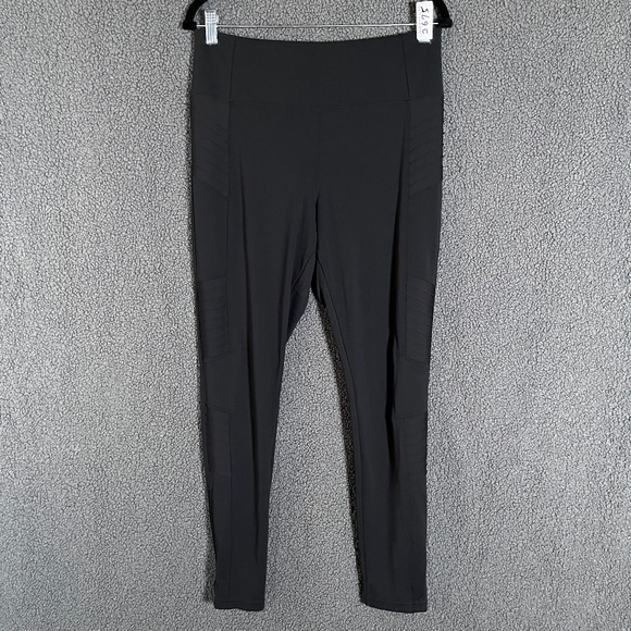 Athleta Pants - Athleta Delancey Moto Tight Leggings - Women's Size L - Black